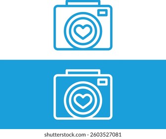 A camera icon showing love