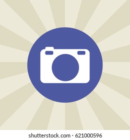 camera icon. sign design. background