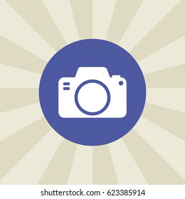 camera icon. sign design. background