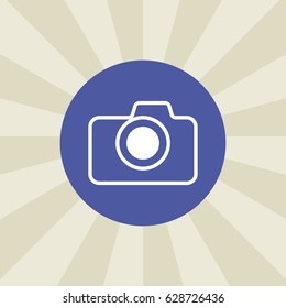 camera icon. sign design. background