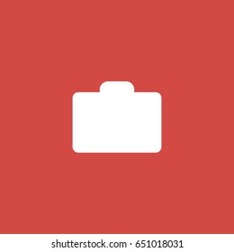 camera icon. sign design. red background