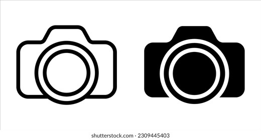 Camera icon. sign for mobile concept and web design. vector illustration