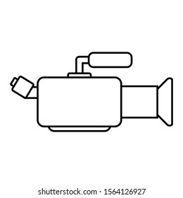 Camera icon sign on white background. Vector illustration.
