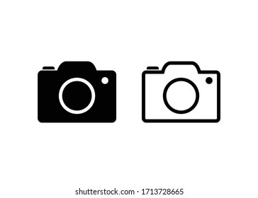 camera icon, camera sign and symbol vector Design