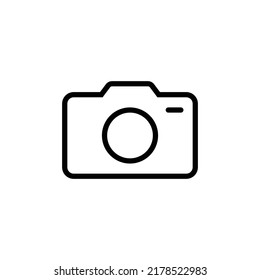 Camera Icon Sign Vector Isolated on White Artboard