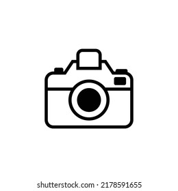 Camera Icon Sign Vector Isolated on White Artboard 