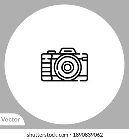 Camera icon sign vector,Symbol, logo illustration for web and mobile