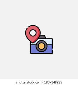 Camera icon sign vector,Symbol, logo illustration for web and mobile