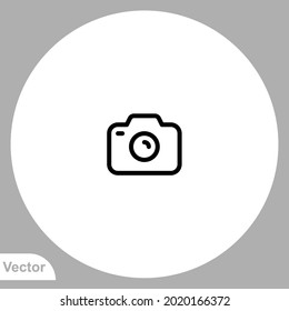 Camera icon sign vector,Symbol, logo illustration for web and mobile