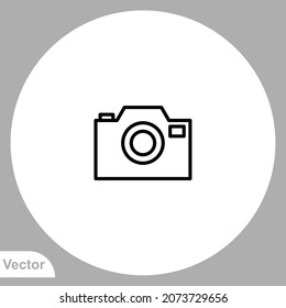Camera icon sign vector,Symbol, logo illustration for web and mobile