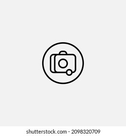 Vector de signo de icono de cámara,Símbolo, ilustración de logotipo para web y móvil