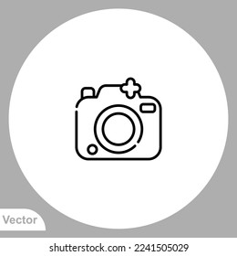 Camera icon sign vector,Symbol, logo illustration for web and mobile