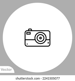 Camera icon sign vector,Symbol, logo illustration for web and mobile