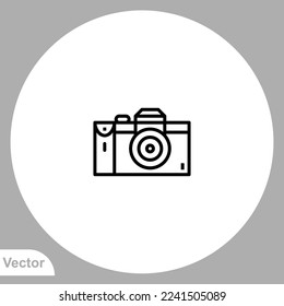 Camera icon sign vector,Symbol, logo illustration for web and mobile