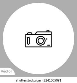Camera icon sign vector,Symbol, logo illustration for web and mobile