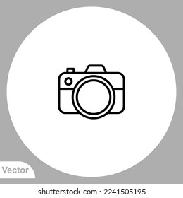 Camera icon sign vector,Symbol, logo illustration for web and mobile