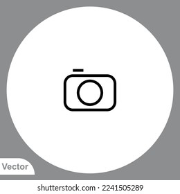 Camera icon sign vector,Symbol, logo illustration for web and mobile