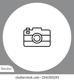 Camera icon sign vector,Symbol, logo illustration for web and mobile