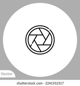 Vector de signo de icono de cámara,Símbolo, ilustración de logotipo para web y móvil