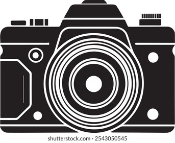 A Camera icon silhouette vector art illustration