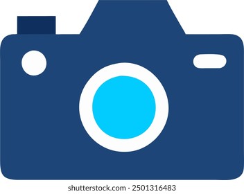 Camera icon, simple design of a camera