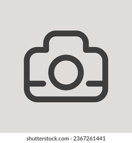 Camera Icon in Simple, Flat and Minimalist Style