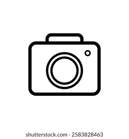 camera icon, simple flat style, symbol vector illustration sign logo template pictogram, for ui or ux isolated on white for mobile app, editable