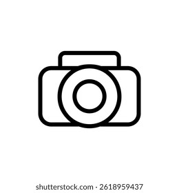 camera icon, simple flat style, symbol vector illustration sign logo template pictogram, for ui or ux isolated on white for mobile app, editable