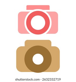 camera icon, simple flat style, symbol vector illustration sign logo template pictogram, for ui or ux isolated on white for mobile app, editable