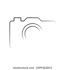 camera icon simple illustration design