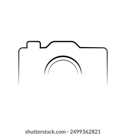 camera icon simple illustration design