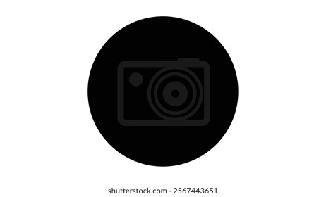 Camera icon simple camera photo snapshot capture photograph on white background.