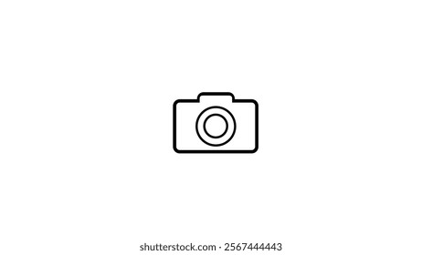 Camera icon  simple camera photo snapshot capture photograph on white background.