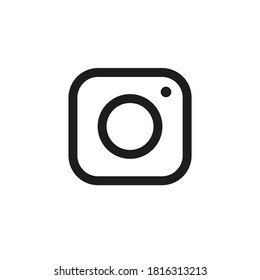 Camera icon simple style Isolated vector illustration on white background.