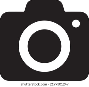 Camera icon simple style Isolated vector illustration on white background
