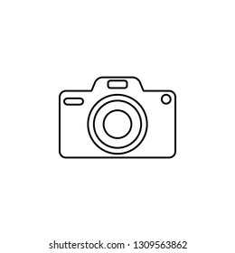 Camera icon. Simple thin line, outline vector of Ban icons for UI and UX, website or mobile application