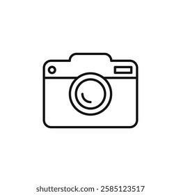 Camera icon. simple thin line vector icon