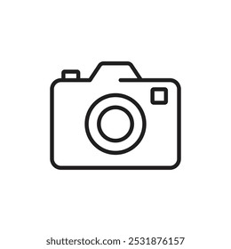 Camera icon Simple thin outline