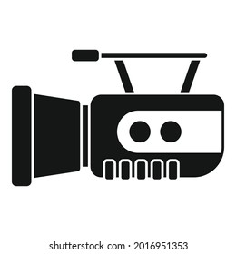 Camera icon simple vector. Video camcorder. Tv movie