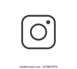 Pictograma camerei Pictograma semn social media. Ilustrare vectorială.