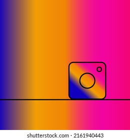 Camera icon. Social media sign icon. Vector illustration.