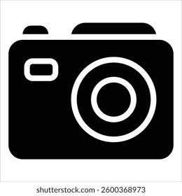 Camera Icon in Solid Style