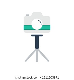 Camera Icon With Stand Vector 