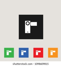 Camera icon, stock vector illustration, EPS10.