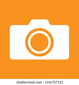Camera icon, stock vector illustration, EPS10.