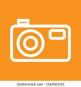 Camera icon, stock vector illustration, EPS10. 