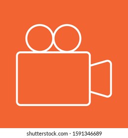 Camera icon, stock vector illustration, EPS10.