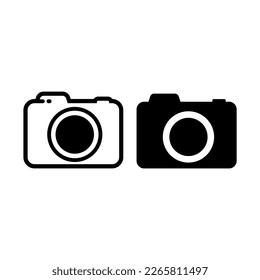 Camera Icon. Stock vector illustration isolated on white background.
