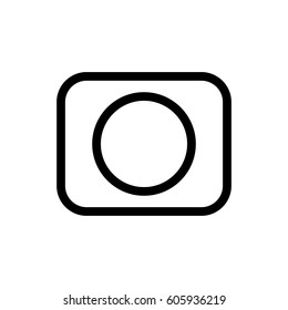 camera icon stock vector illustration