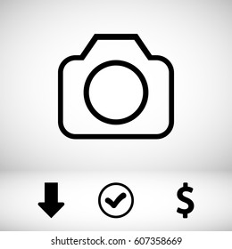 camera icon stock vector illustration